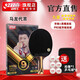 紅雙喜乒乓球拍DHS新手進(jìn)階專(zhuān)業(yè)級 狂飚比賽訓練控制穩定高彈弧圈 9星芳碳橫拍-黑檀底勁充沛