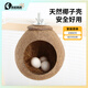 高能鸚鵡虎皮鸚鵡椰子殼鳥窩鸚鵡窩鳥巢窩鸚鵡繁殖箱珍珠椰殼鳥窩戶外草窩 【打磨】中號13~14螺絲款
