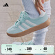 adidas「T頭鞋」BARREDA板鞋德訓鞋男女阿迪達斯輕運動(dòng) 薄荷綠/漢玉白/樹(shù)脂黃   42