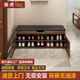 駿虎牌進(jìn)門(mén)鞋柜家用門(mén)口鞋柜可坐換鞋凳坐凳一體免安裝鞋柜收納鞋架入戶(hù) 2層100胡桃色