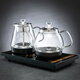 樂(lè)敘壺底上水電茶爐底部上水涌泉燒水壺37*20cm嵌入式底座杰灶申蒂達(dá) 整套底部上水玻璃壺+煮茶壺 黑色