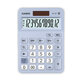 卡西歐（CASIO）MX-12B小學(xué)生計(jì)算器四年級五年級六年級學(xué)生專用無語音小型款可愛計(jì)算機(jī)器太陽能雙電源藍(lán)色