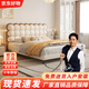 公主床兒童床餅干床男孩女孩網(wǎng)紅奶油風(fēng)2024新款泡芙夢幻真皮床 床+20cm席夢思808乳膠床墊 1350mm*2000mm框架結(jié)構(gòu)