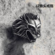 朋克搖滾Rock Punk風(fēng)潮人個性復(fù)古霸氣日韓戒指男士不掉色鈦鋼夸張指環(huán) J2狼頭戒(有7號至12號請留言)
