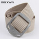 巖途（rockway）ROCKWAY巖途 純鈦防金屬過(guò)敏尼龍腰帶男士帆布褲腰帶休閑戶(hù)外皮帶