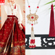 萌客朵漢服瓔珞背云流蘇項(xiàng)鏈女新中式古風(fēng)壓襟國風(fēng)2025新款馬面裙配飾品 瓔珞項(xiàng)鏈（紅色）
