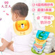 9i9寶寶吸汗巾純棉嬰兒童幼兒園墊背巾隔汗巾紗布5條裝0-6歲動(dòng)物