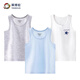 英博倫男童純棉背心薄款兒童四季內穿春秋男孩寶寶打底夏季小背心 551淺蘭+灰+25207白色 160