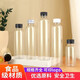 狄麗莫透明塑料瓶食品級(jí)飲料瓶礦泉水瓶一次性外賣(mài)果汁奶茶空瓶酵素瓶 200ml加厚款100個(gè)黑蓋