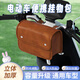 TDGO電動(dòng)車(chē)掛包前置物兜防水電瓶車(chē)掛物包通用自行車(chē)手機充電器收納袋 棕色掛包-可掛車(chē)頭/側邊/車(chē)尾