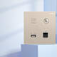 羅格朗（LEGRAND）WIFI開關(guān)插座 86型單頻2.4GHz家用無線AP智能USB路由器 金色