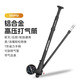 enlee自行車(chē)前叉打氣筒山地越野車(chē)帶表高壓后膽打氣筒 公路美嘴法嘴通用充氣筒300PSI 黑色