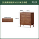 源氏木語(yǔ)實(shí)木九斗柜現代玄關(guān)柜胡桃木臥室儲物柜北歐輕奢收納柜子 【3】(北美黑胡桃木)0.81米金屬滑軌五斗柜