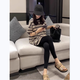 妃麗慕尚條紋短袖t恤女中長(zhǎng)款夏季2025新款韓版寬松百搭慵懶半袖上衣服潮 條紋 XL