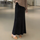 絲柏舍中長(cháng)款半身裙2025秋裝新款女裝簡(jiǎn)約氣質(zhì)松緊高腰魚(yú)尾裙