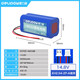 德力普（Delipow）14.8V音響夜釣燈4串鋰電池組帶保護板大容量18650鋰電池組 可支持定制 3000mAh【田字型XH2.54-2P-A順序】