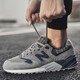 新百倫官方男鞋女鞋氣新款潮流運動(dòng)鞋情侶跑步鞋子男休閑板鞋防滑 灰藍 41