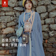 MYD手機(jī)包斜挎女2024新款帆布包小巧迷你小包高級感包包女斜挎包  （ss）果仁