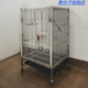橙央不銹鋼金鋼鸚鵡鳥(niǎo)籠中號(hào)畫(huà)眉鷯哥寵籠金屬大型籠子大型鸚鵡籠-定 長(zhǎng)62*寬58*高100cm【配膠盤(pán)】