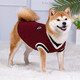 冇寵狗狗衣服秋冬款保暖柴犬泰迪比熊法斗柯基中小型犬學(xué)院風(fēng)衛(wèi)毛衣秋 酒紅色 學(xué)院風(fēng)毛衣 2XL號(hào)-適合15-18斤左右
