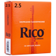 達(dá)達(dá)里奧（D'Addario）美國RICO 降B調(diào)高音薩克斯黃盒藍(lán)盒漢姆克黑膠哨片瑞扣黑色 橙盒 2.5號(hào) 整盒