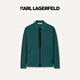 Karl Lagerfeld卡爾拉格斐輕奢老佛爺男裝夏款休閑翻領(lǐng)薄夾克外套1K1D10101044 淺綠 XL (52)