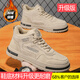 鴻星品尓克高幫大棉鞋男冬季2025新款加絨保暖雪地靴馬丁靴休閑運動(dòng)板鞋 S93-M卡其加絨升級款 41