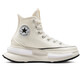 匡威（Converse）Run Star 男女增高夾心厚底高幫帆布休閑鞋 A00868C 白色 37 