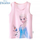 迪士尼冰雪奇緣兒童背心純棉春夏薄款女童吊帶內穿艾莎公主寶寶女孩無(wú)袖 3001粉色 140