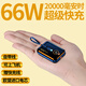 睿力星新款迷你充電寶20000毫安時(shí)可上飛機(jī)自帶線66W超級(jí)快充超大容量超薄小巧便攜適用華為蘋果小米手機(jī) 鋼琴黑【自帶雙線超級(jí)快充】旗艦版+提速200%