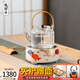 龍隱齋 電陶爐煮茶專用家用小型功夫茶具電茶爐智能靜音可定時(shí)燒水煮茶爐好多魚 好多魚+蒸煮兩用玻璃壺