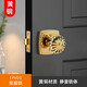邁尼金頓（MINKINGDEN）法式PVD金色黃銅門鎖室內(nèi)臥室房門鎖靜音美式南瓜球隱形木門鎖 PVD 銅鎖-雙面常規(guī)款