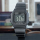 卡西歐（CASIO）數(shù)顯方塊石英表時(shí)尚小方塊運(yùn)動(dòng)防水男表W-218H-1A/4B2/2A 電子表 B650WB-1B曜石黑未來科技風(fēng) 【附加貼膜】