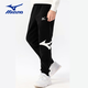 美津濃 兒童運動(dòng)褲男童長(cháng)褲2025新款時(shí)尚舒適童裝休閑春季衛褲中大童 黑色 150 CM（75-85斤)