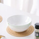 品聚德（PURJADE）骨瓷碗5.5-9英寸家用吃飯碗反口面碗斗笠碗純白陶瓷大號湯碗面碗 6英寸骨瓷斗笠碗4個