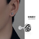 戚小米玫瑰花耳釘男潮嘻哈復古單只耳釘男生睡覺(jué)免摘潮男耳飾品送男友 一對