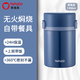 泰福高（TAFUCO）燜燒杯保溫盒悶粥杯上班帶飯保溫飯桶真空不銹鋼保溫杯悶燜燒壺罐 T2298 深海藍(lán)  餐具+餐包1.3L