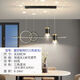 2023新款星星餐廳燈星空餐吊燈現(xiàn)代簡(jiǎn)約長(zhǎng)條飯廳餐桌吧臺(tái)創(chuàng)意燈具 A款黑色-三色光【60W】