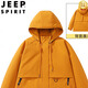 JEEP SPIRIT玫瑰的故事劉亦菲黃亦玫同款春秋戶外工裝三合一沖鋒衣夾克外套女 男女同款3518-向日葵黃【春秋單層外套】 M 推薦【100斤-120斤】