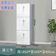 睿德瓏鋼制鐵皮柜文件柜單門(mén)收納柜700寬儲物柜辦公室文件柜白色資料柜 650寬通三節(純白) 1mm