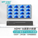 邁拓維矩（MT-viki） hdmi分割器畫面分屏器四進一出四八畫面合成器視頻電腦游戲搬磚鍵盤鼠標(biāo)共享器 1080P HDMI分割器16進1出 SW1601