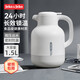 JEKO&JEKO保溫壺家用熱水瓶玻璃內膽暖水壺大容量宿舍開(kāi)水瓶 1.5L 月光白