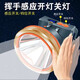 藤梵強光頭燈迷你型充電式超長(cháng)續航超亮頭燈趕海釣魚(yú)夜釣燈戶(hù)外頭戴式 燈頭8.4cm（30小時(shí)爆亮感應款）