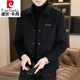 皮爾卡丹（pierre cardin）秋冬季夾克男韓版翻領(lǐng)毛呢子外套冬裝男士休閑短款毛呢上衣 HJ8287黑色 XL (125-135斤)