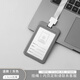 工作牌卡套帶掛繩工牌廠牌掛牌定制員工出入證公交門禁學(xué)生校園校牌?？埧ㄐ嘏频跖乒ぷ髯C證件保護(hù)套定制 灰色塑料豎版卡套+掛繩