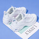 斯凱奇（Skechers）女鞋夏季26新款網(wǎng)面透氣熊貓鞋厚底增高老爹鞋運(yùn)動休閑鞋小白鞋 白色/透氣大網(wǎng)眼 38.5 (255mm)