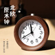碼仕鬧鐘創(chuàng)意木頭擺件電子臥室座鐘貪睡懶人學(xué)生鬧鈴床頭鐘沙比利木