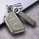 布加斯（Bourgas）適用于2021款凱迪拉克鑰匙套專(zhuān)用SRX  CT5 CT4 CT6汽車(chē)鑰匙包扣殼 凱迪拉克B款-抹茶綠+壓紋雙扣
