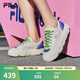 斐樂（FILA）官方女鞋ROCK巖石鞋帆布鞋楊冪同款夏新款時(shí)尚休閑鞋 白棉花糖/炫目藍(lán)-MD 35.5