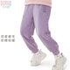 多妙屋女童褲子春秋兒童運動(dòng)褲中大童女孩休閑衛褲童裝81774香芋紫140
